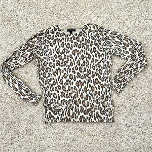 Banana Republic Knit Animal Print Top | Size L